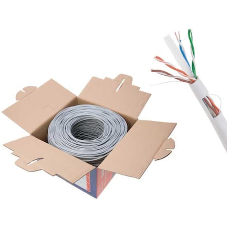 Dyno DYNO- Network Cable-CAT6 CCA WHITE Cat-6 UTP Cable 1000Ft. WhiteStandard Quality DYN-909887